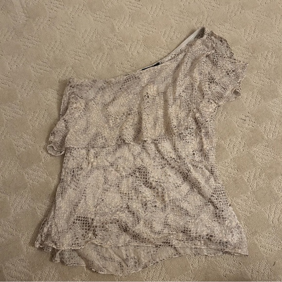 White House Black Market Asymmetrical Blouse - Picture 3 of 5